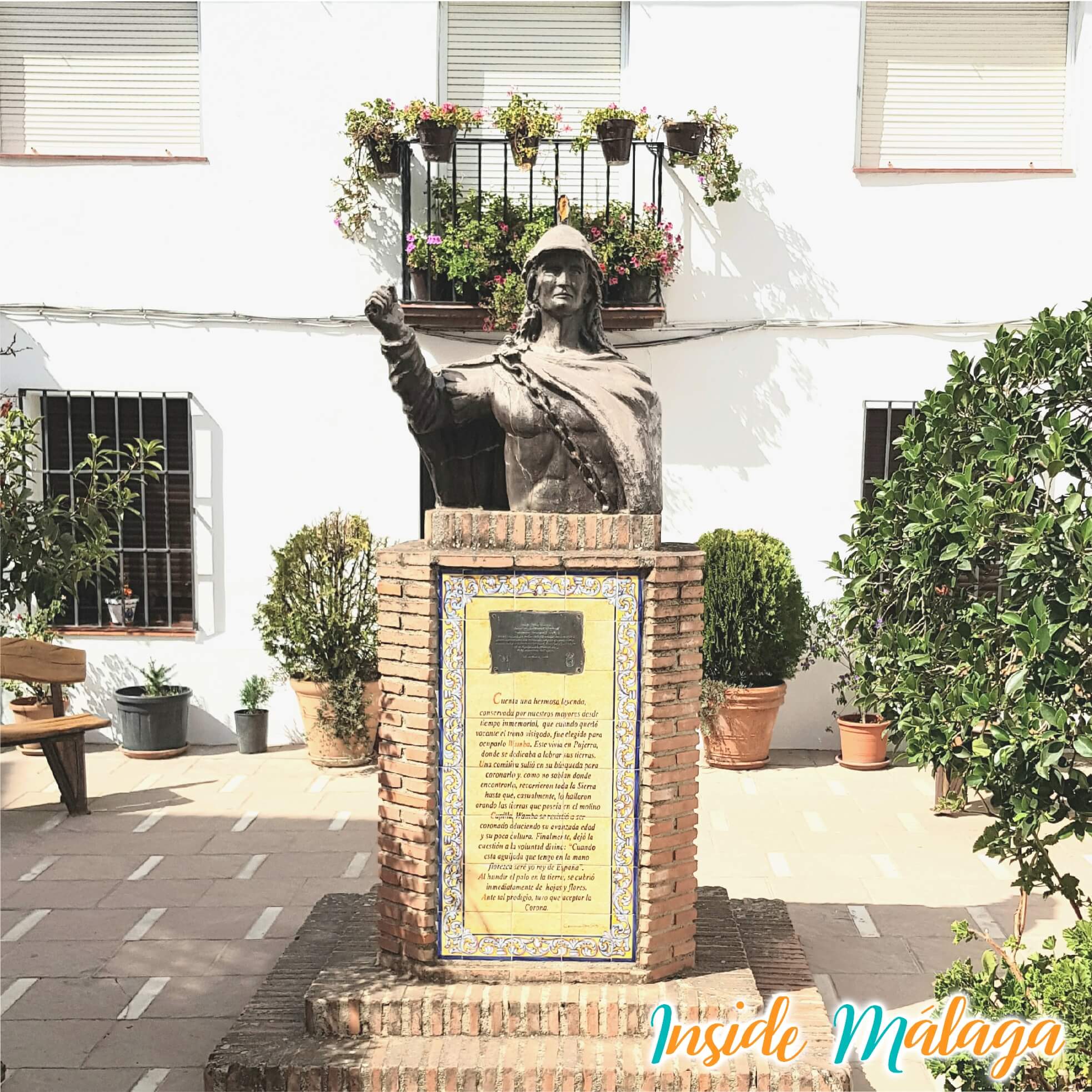 Buste Standbeeld Koning Wamba Pujerra Malaga