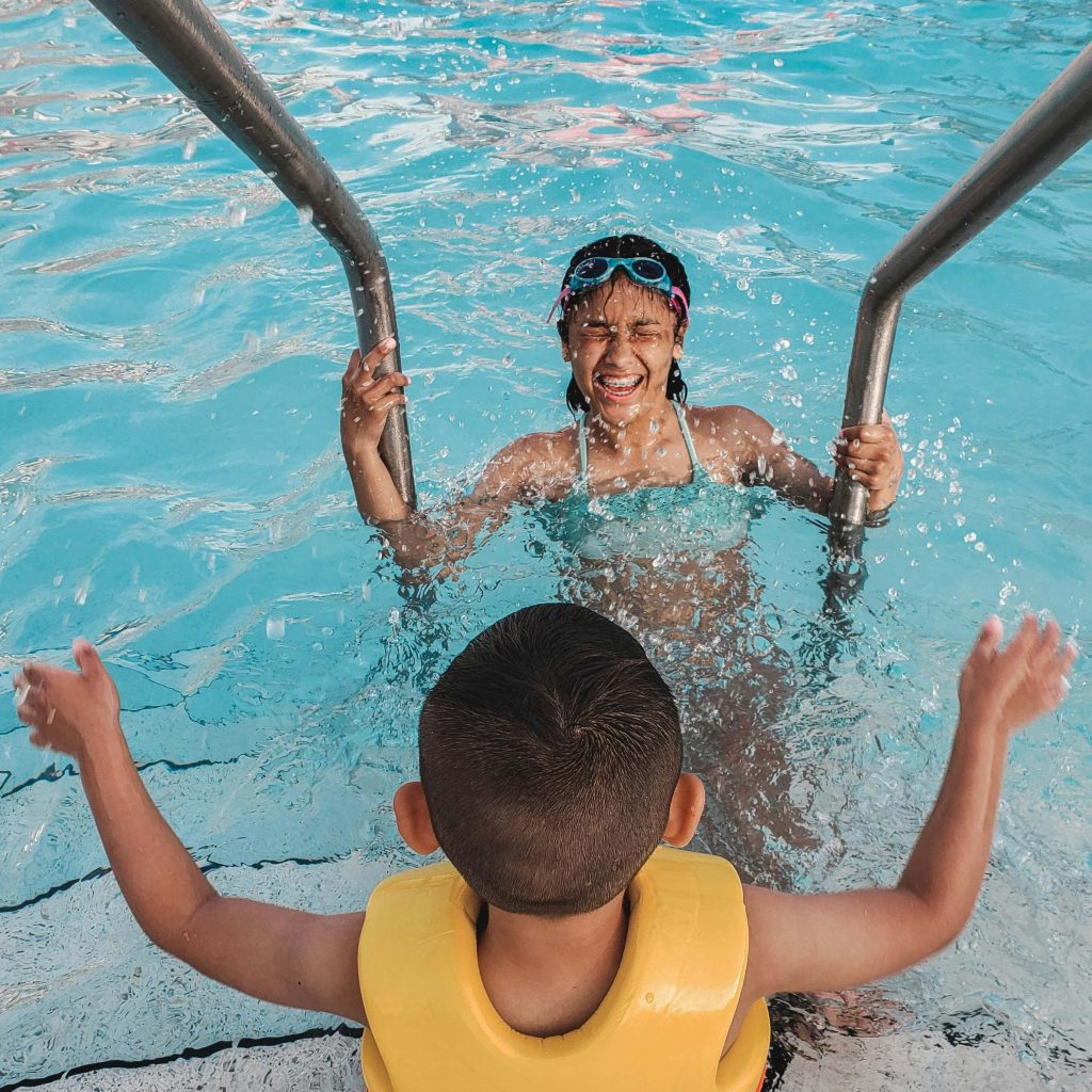 Waterpret met kinderen Malaga